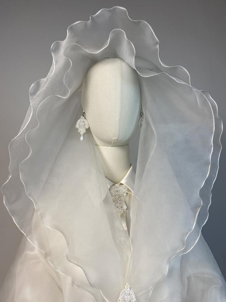 Фата из органзы Магнолия