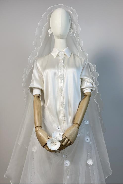 Фата из органзы "Хорошая девочка"