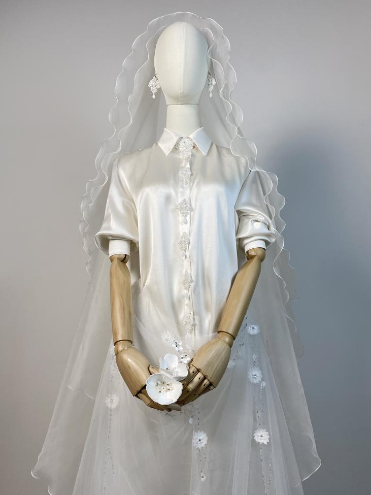 Фата из органзы "Хорошая девочка"