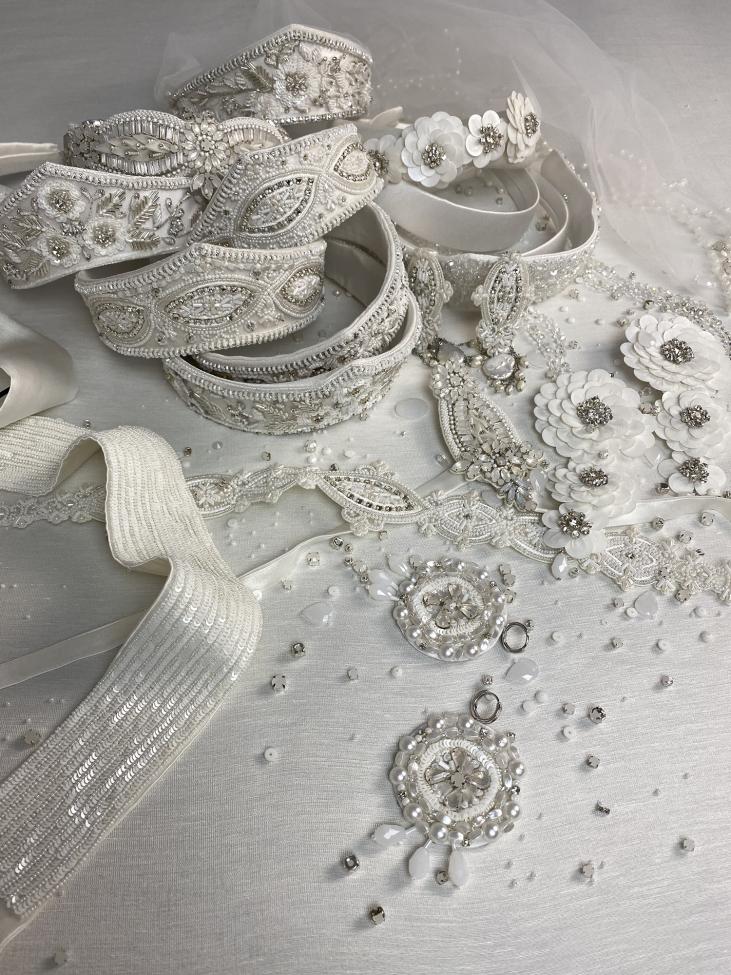 Ободок Повязка свадебный