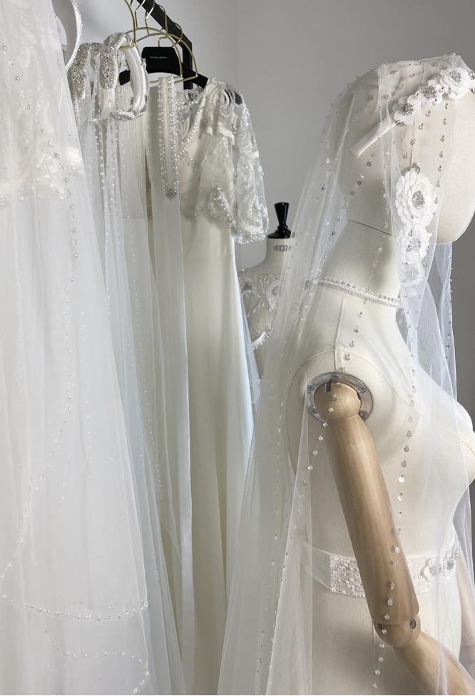 Ободок с цветами свадебный