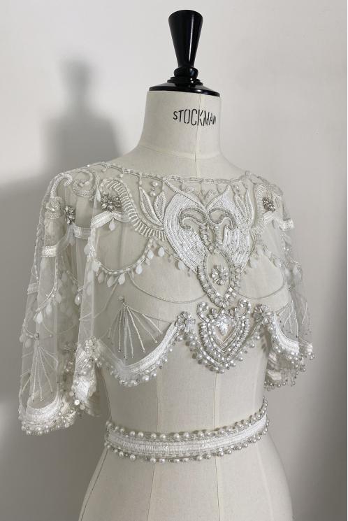 Накидка свадебная с вышивкой NICA