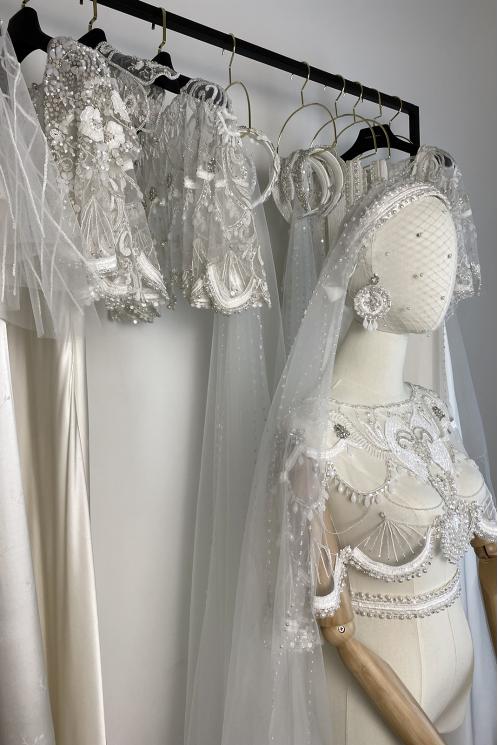 Накидка свадебная с вышивкой NICA