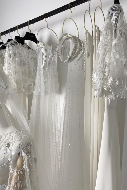 Накидка свадебная с вышивкой NICA