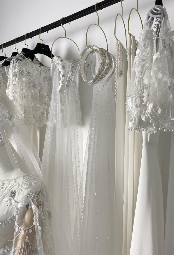 Накидка свадебная с вышивкой NICA