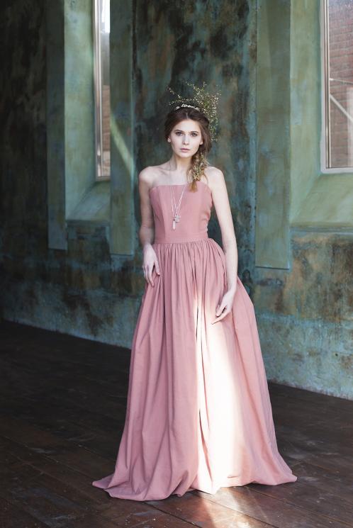 Розовое свадебное платье Crisanti