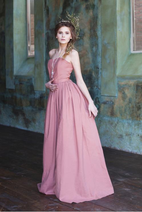 Розовое свадебное платье Crisanti