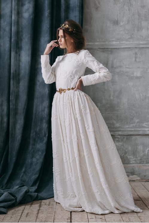 Льняное свадебное платье Rabia
