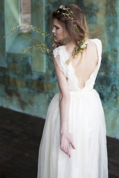  Воздушное платье из шёлковой органзы Yanit