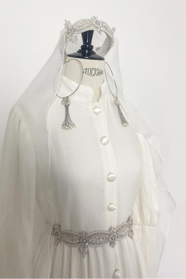 ФАТА СВАДЕБНАЯ ИЗ ШЁЛКА