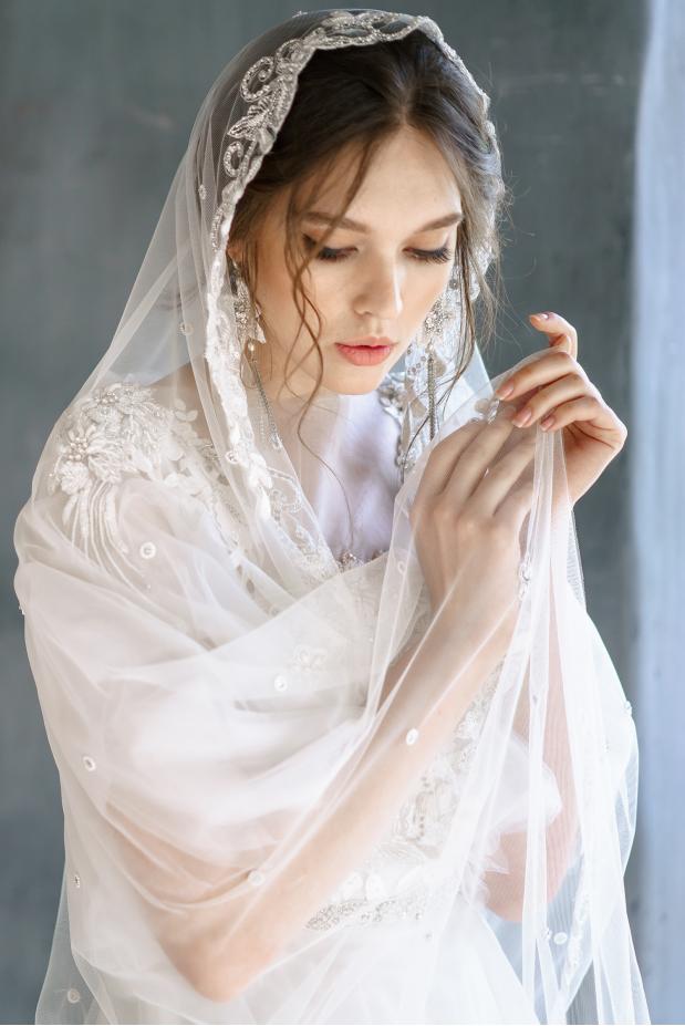 ФАТА С ВЫШИВКОЙ РУЧНОЙ РАБОТЫ АРТ.7327