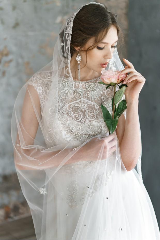 ФАТА С ВЫШИВКОЙ РУЧНОЙ РАБОТЫ АРТ.7327