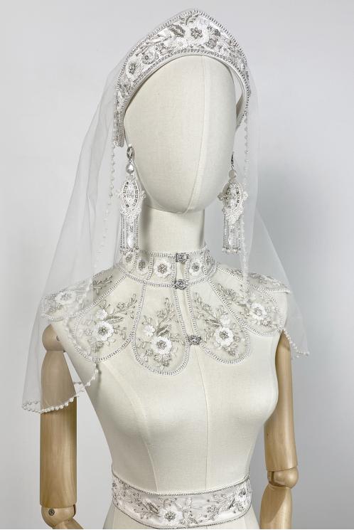Кокошник Верея с фатой