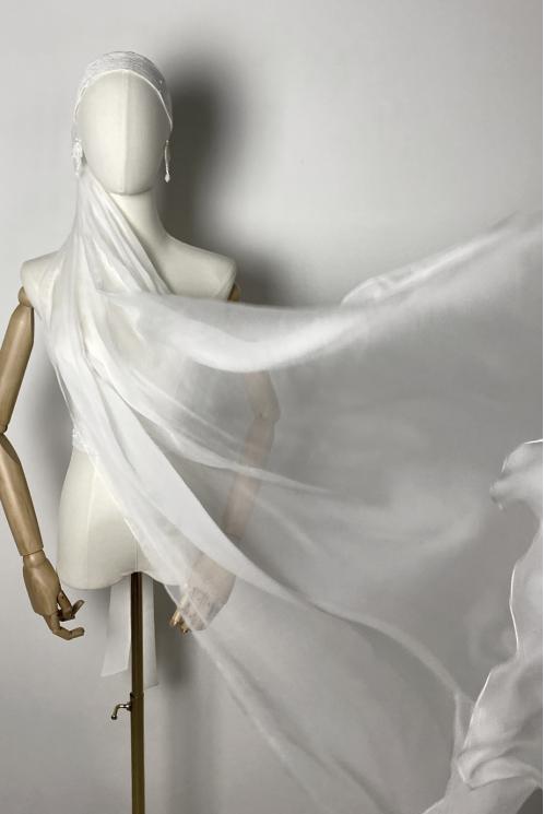 Фата из шёлка шифоновая