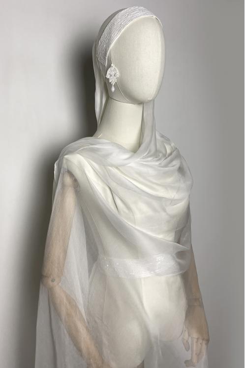 Фата из шёлка шифоновая