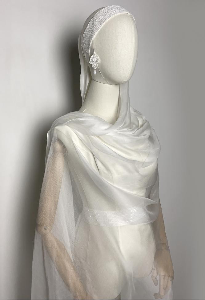 Фата из шёлка шифоновая