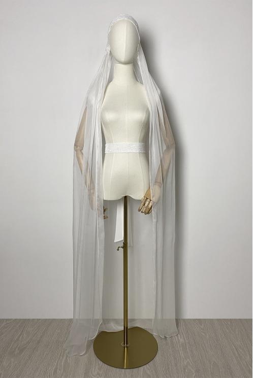 Фата из шёлка шифоновая