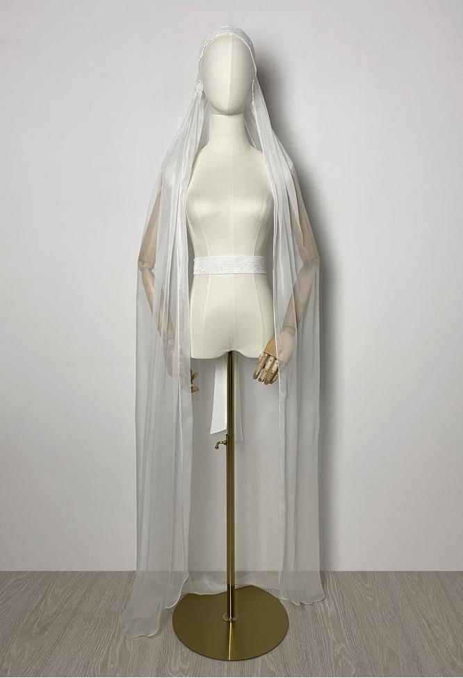 Фата из шёлка шифоновая