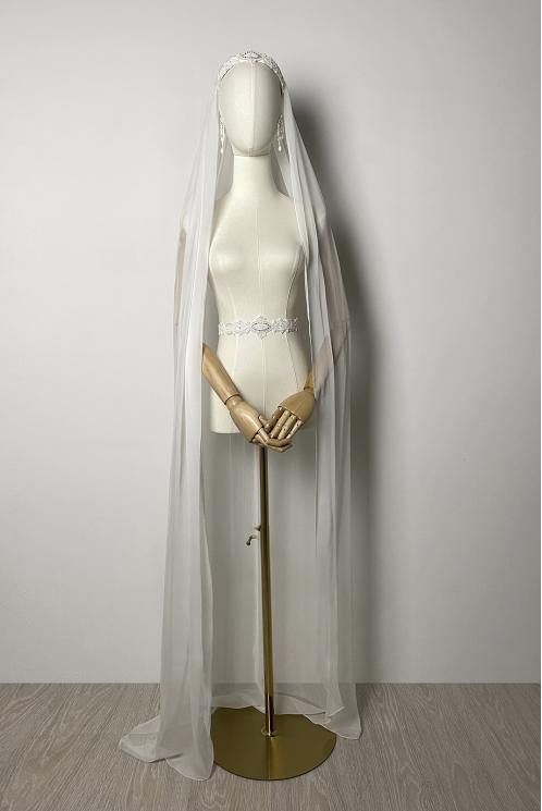 ФАТА СВАДЕБНАЯ ИЗ ШЁЛКА