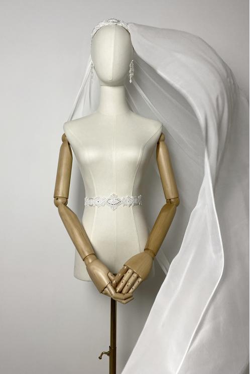 ФАТА СВАДЕБНАЯ ИЗ ШЁЛКА