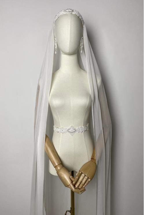 ФАТА СВАДЕБНАЯ ИЗ ШЁЛКА