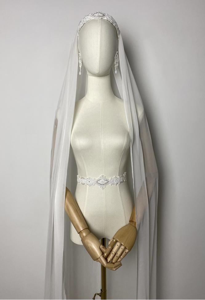 ФАТА СВАДЕБНАЯ ИЗ ШЁЛКА