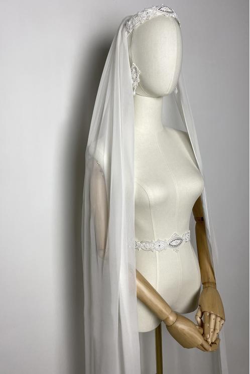 ФАТА СВАДЕБНАЯ ИЗ ШЁЛКА