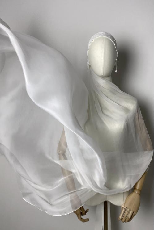 Фата из шёлка шифоновая