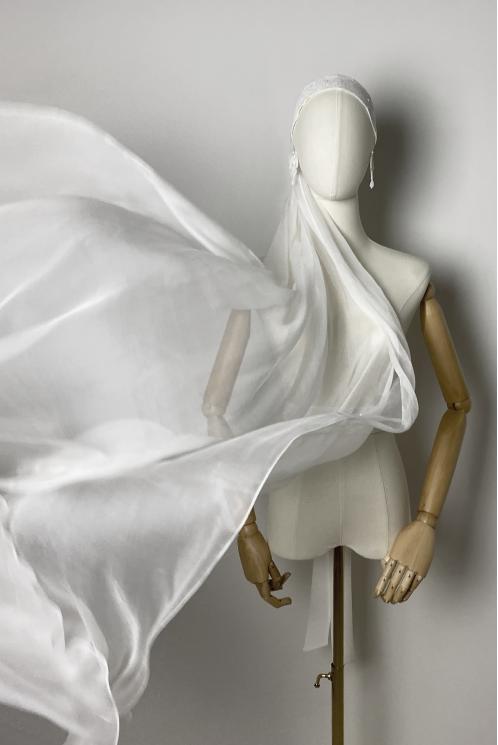 Фата из шёлка шифоновая