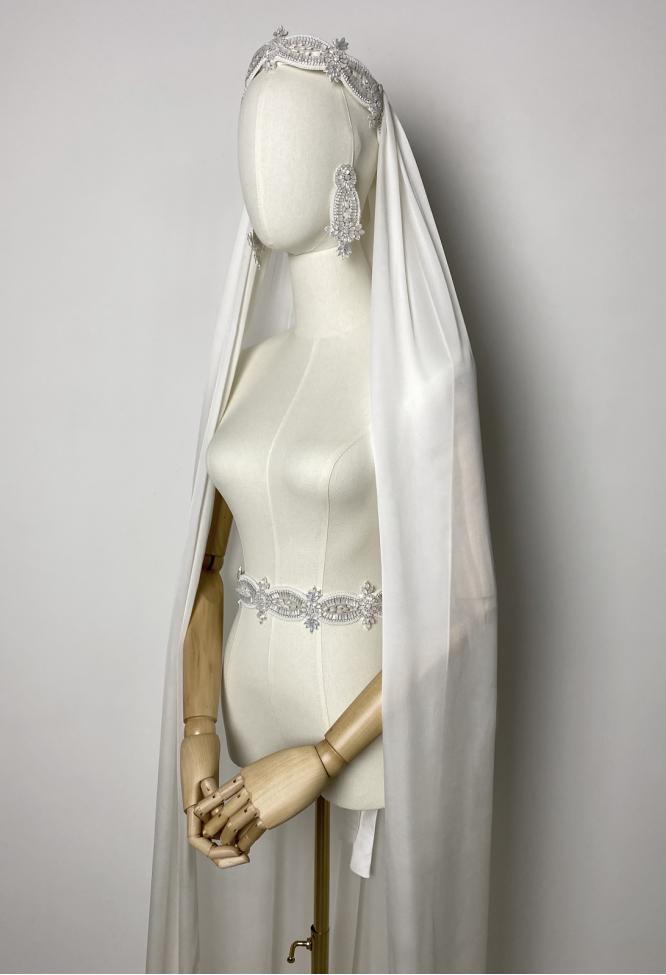 Фата из шёлка муслин